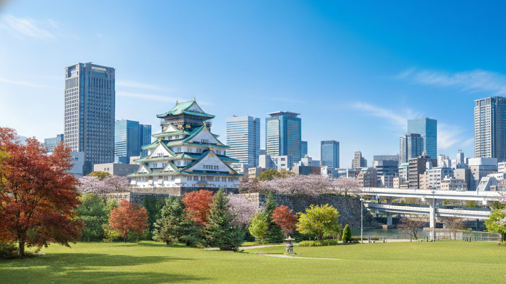 青空と不動産物件の背景